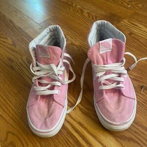 Pink High-Top Van Sneakers
